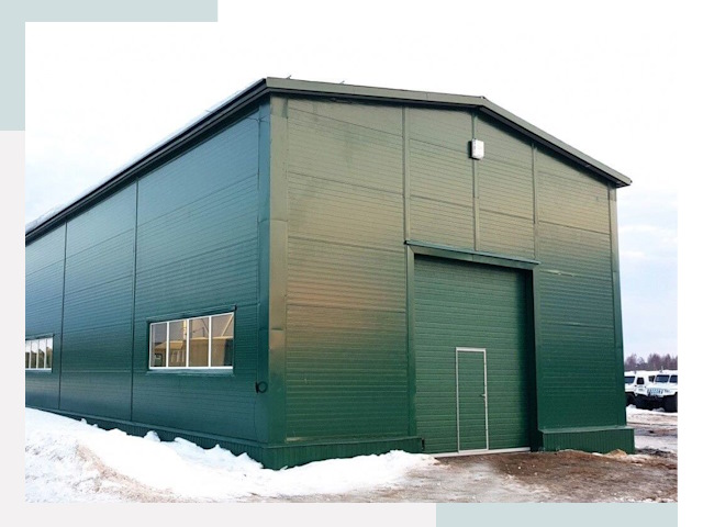 Двускатные ангары в Владивостоке