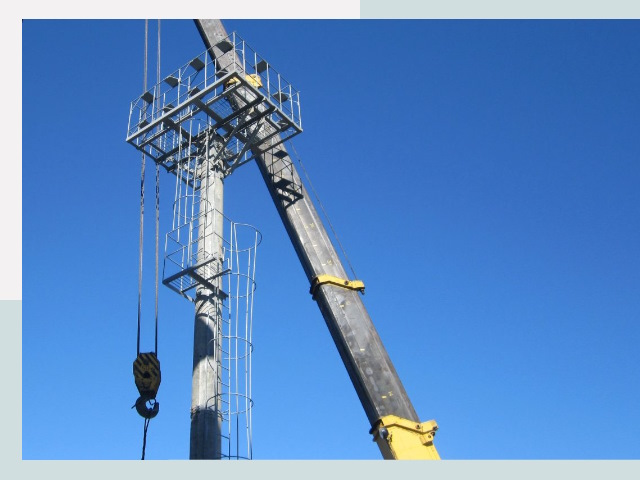 Монтаж осветительных мачт в Владивосток от 610 руб.