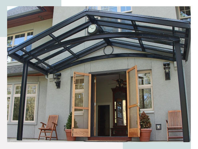 Козырьки металлические в Владивостоке