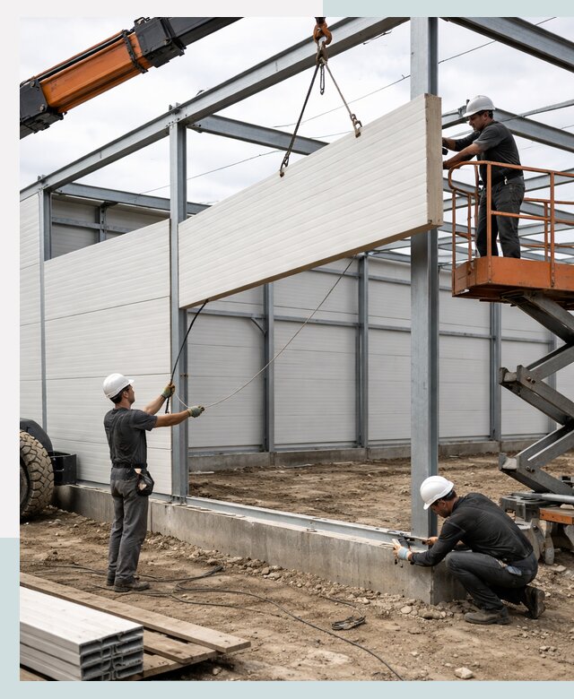 Строительство складов из сэндвич панелей в Владивостоке под ключ